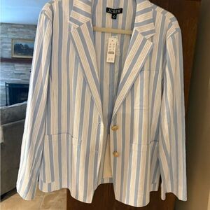 J crew linen blend blazer new with tags